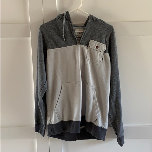 Men’s Billabong quarter-zip drawstring hoodie. - Picture 1 of 4
